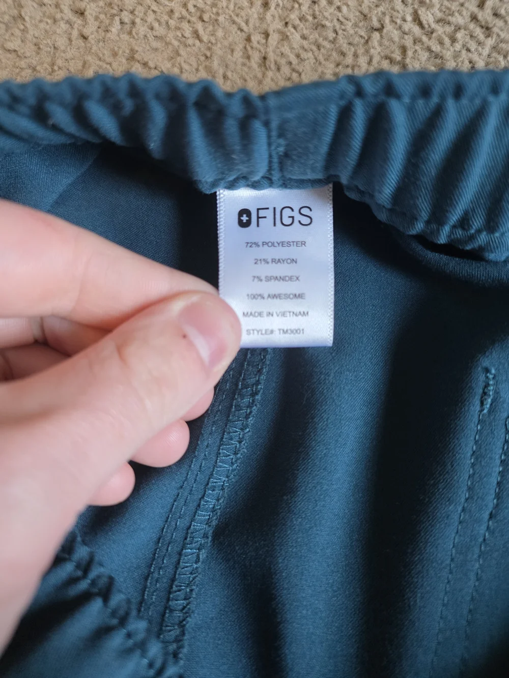 Figs comfortable teal